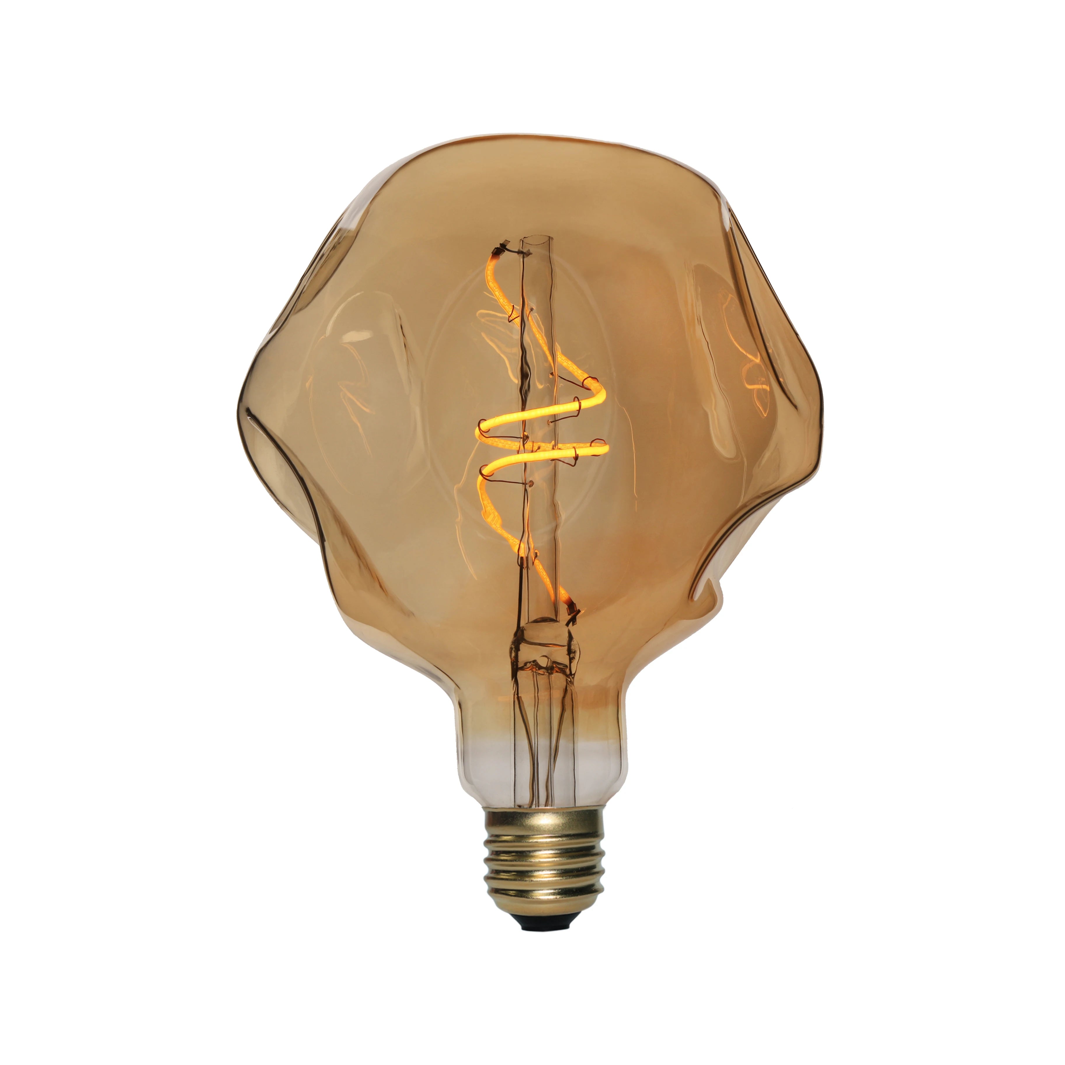 Soft Filament LED 4W Vintage Edison Bulbs Antique Flexible Spiral LED Filament Light Bulb No Flicker Energy Saving up to 90%