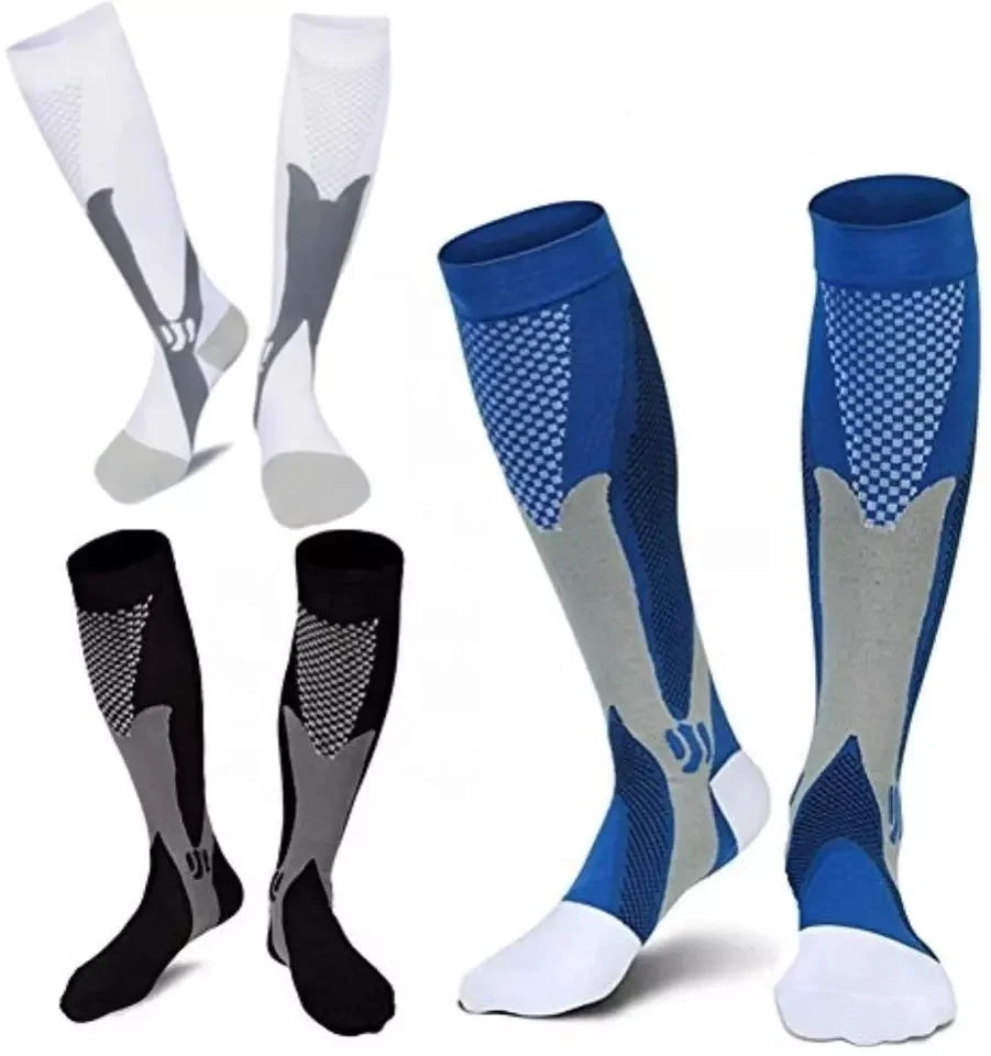 Wholesale Sports Long Sock Knee High Compression Socks Football Shin Guard Stockings