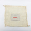 Eco-Friendly Reusable Grocery Tote Organic Cotton Canvas Mesh Bag for Fruit & Vegetable Produce Silk Screen Letter