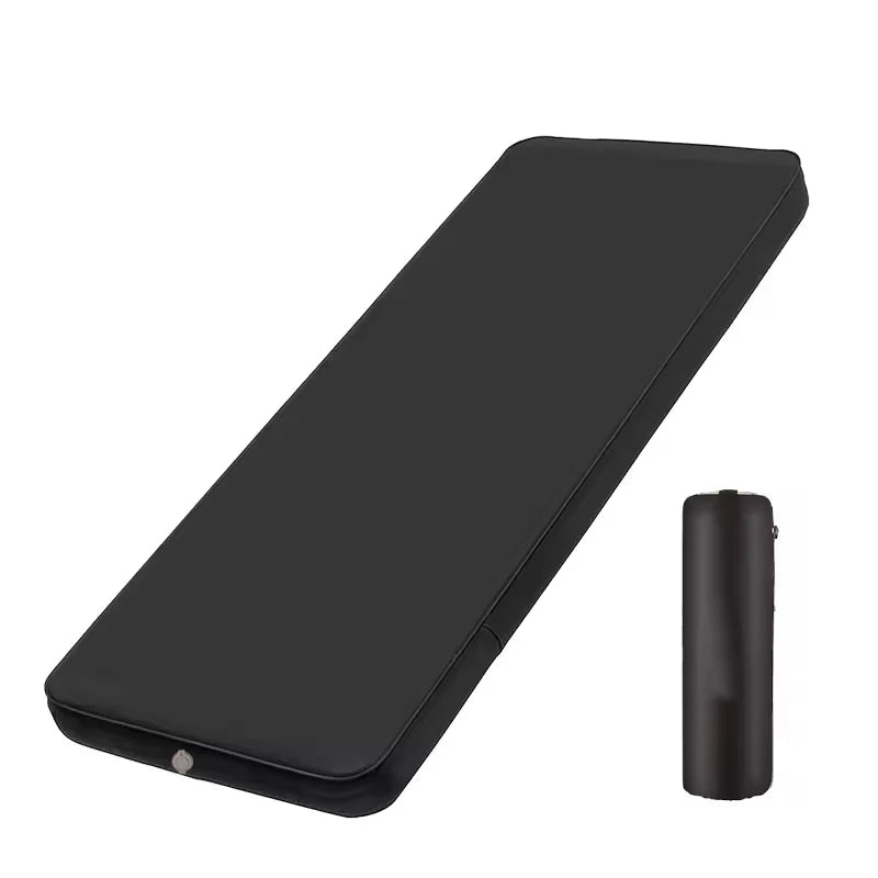 Black Outdoor Thick Foam Self Portable Inflating Air Mattress Sleeping Pad Mat for Hiking Camping
