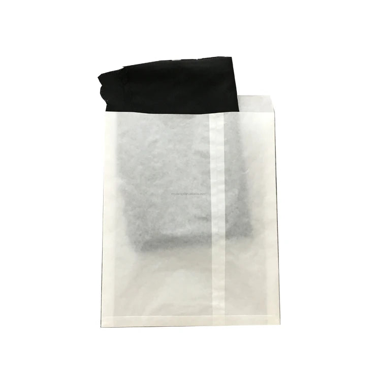 XCGS Biodegradable Paper Bag  Packaging Flat Glassine Waxed Transparent Paper Bag Glassine Bags for Clothing Garment