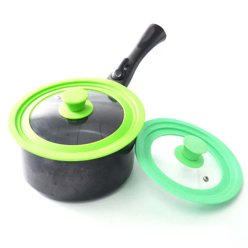 HYRI Hot Pan Lids Silicone Suitable  for Different Size Pot Silicone Pan Covers
