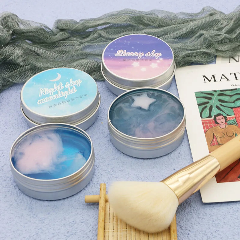 Low MOQ Professional Blue 60G Solid OEM Brand Makeup Brush and Sponge Soap Cleaner with Custom Logo
