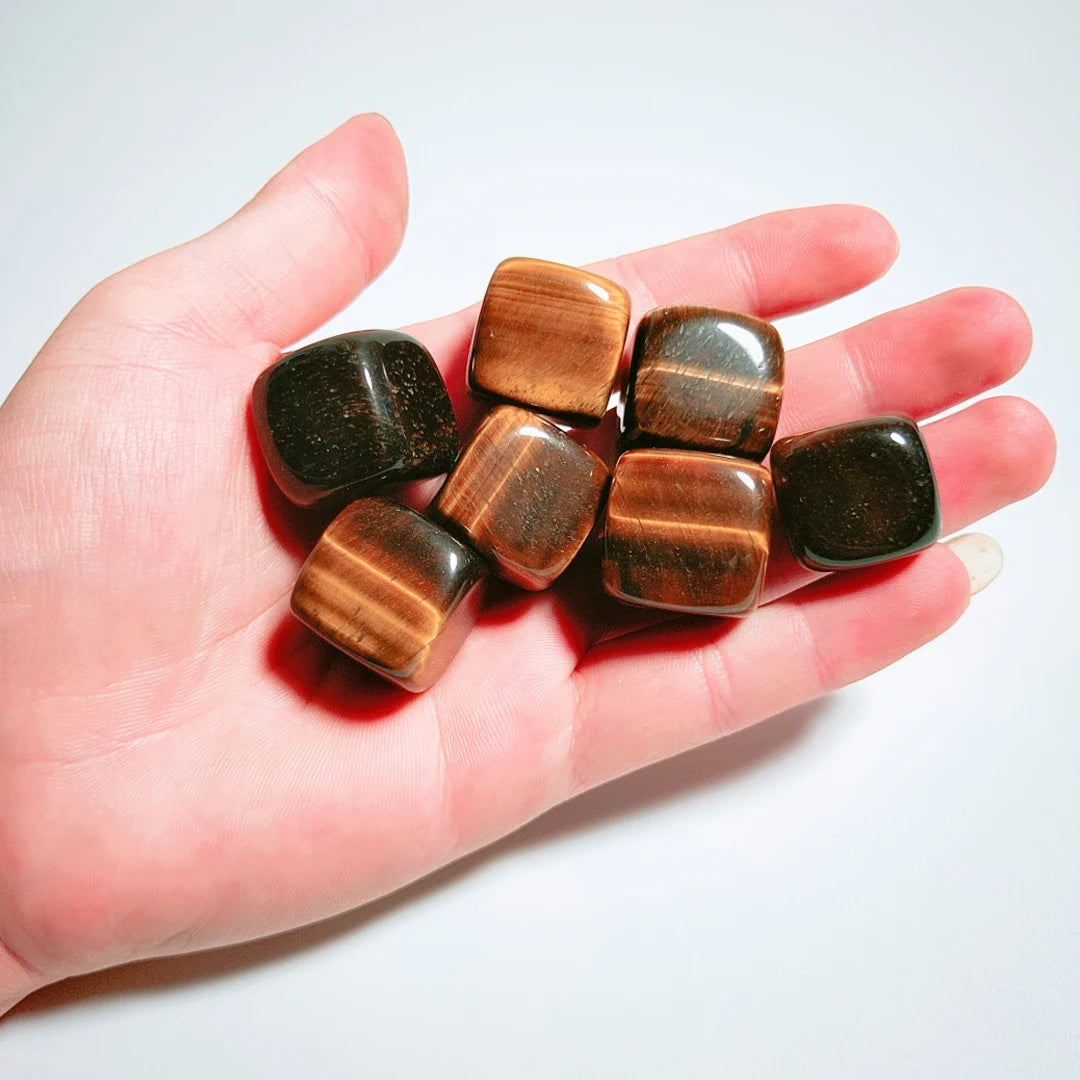 Huiying Best Quality China Manufacturer Crystal Yellow Tiger Eye Cube Shape Stone Square Incense Holder