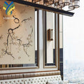 Four Seasons Hotel Tokyo Otemachi Japan 3D Floral Leather Mural Panel for Soundproof Wall Design Restaurants Hotels Waterproof