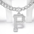 Factory Custom Iced Out Hiphop Style Moissanite P Pendant Silver925 10k 14k  Full Pave Moissanite Jewelry