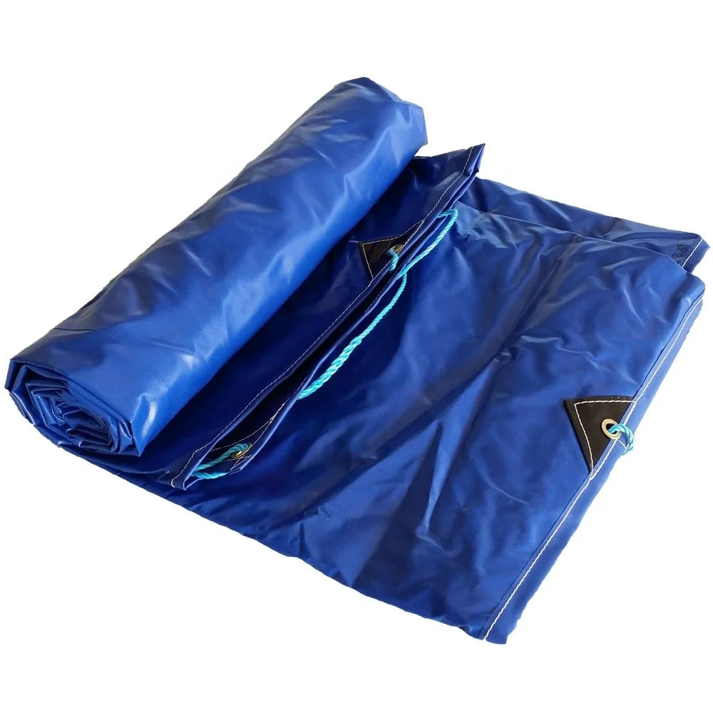 Heavy Duty Waterproof PVC Tarps Tarpaulin Canopy with Hemming and Rope Inserting Stainless Steel Grommets Tent