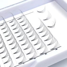 New Product Song Lashes Pure Darker Black Material 10D 12D 14D Slim Pointy Base Premade Volume Fans