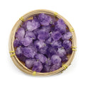 Huiying Natural rough gemstone charm Amethyst Pendant Healing Crystals Stones Cluster Pendant Necklace jewelry