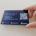 Custom Stainless Steel Metal Card UV Digital Business Card Metal Business Cards With QR Code