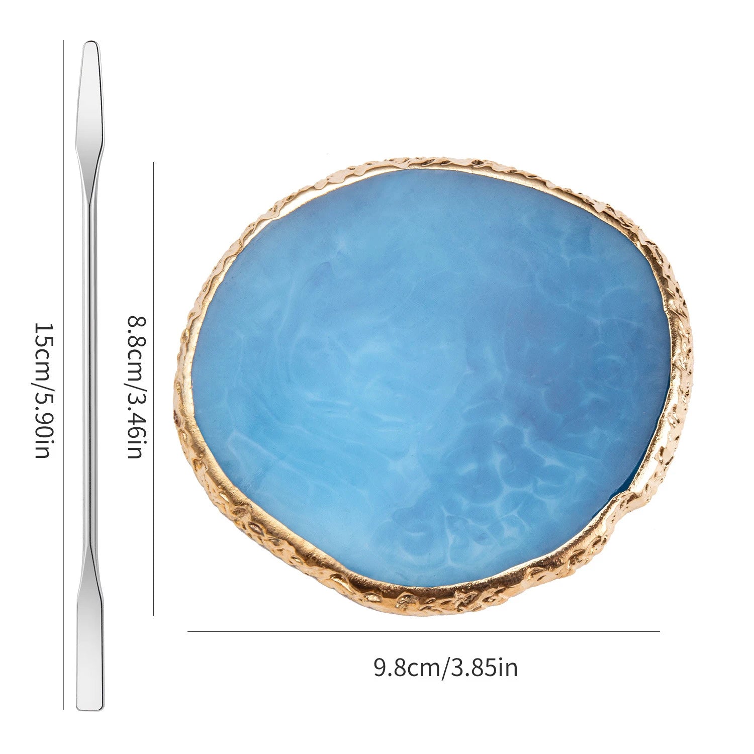 BIN Wholesale Nail Supplies Transparent Resin Nail Color Plate Maple Nail Art Tray Display Set for Salon