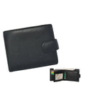 Wholesale Custom Factory Fashion Men Leather Credit Cards Holder Genuine Cowhide Wallet with Coins Pocket