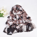 Autumn/Winter New Temperament Flower Light and Thin Breathable Long Scarf High Quality Balinese Printed Women's Shawl Scarf