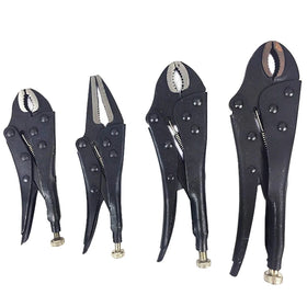 4Pcs Locking Pliers Gourd Mouth Straight Jaw Lock Mole Plier High Carbon Steel Wear Resistant Vise Grip Clamping Hand Tools