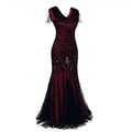 Women 1920S Gatsby Sequin Mermaid Formal Prom Party Evening Dress Vestidos Robe Kleid Ecoparty