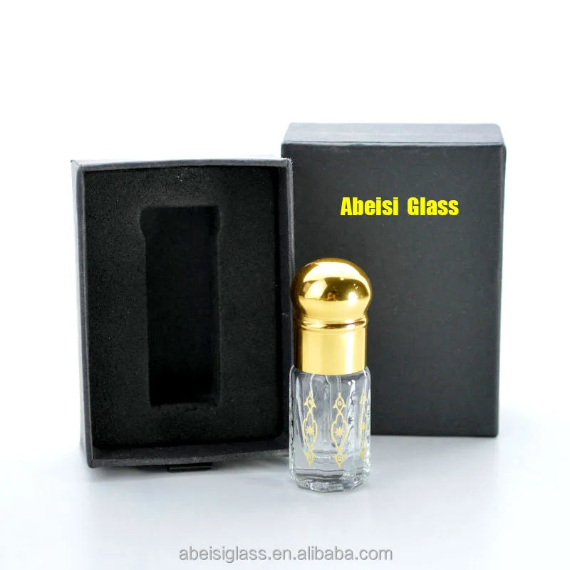 Wholesale 3ml Octagonal Oud Perfume for Men Glass Stick Bottles