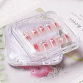 Small Batch Hot Nail Transparent 8.5* 8.5 Cm Storage Box Display Box Acrylic Fingernails High Cleass Display Box
