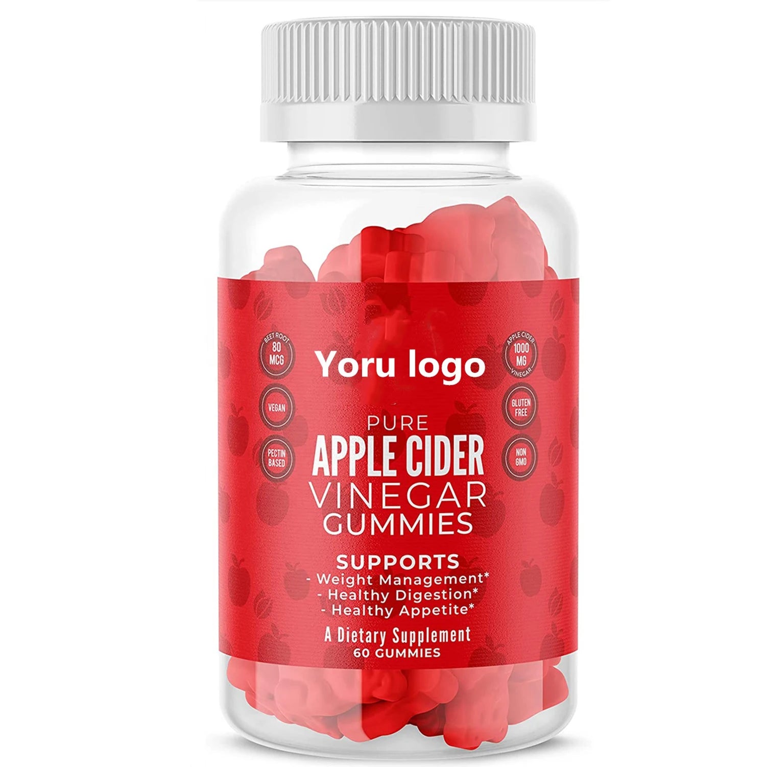 OEM ODM Support Improve Immune System High Quality Liquid Drops Gummy Bear Apple Cider Vinegar Gummies For Weight Loss