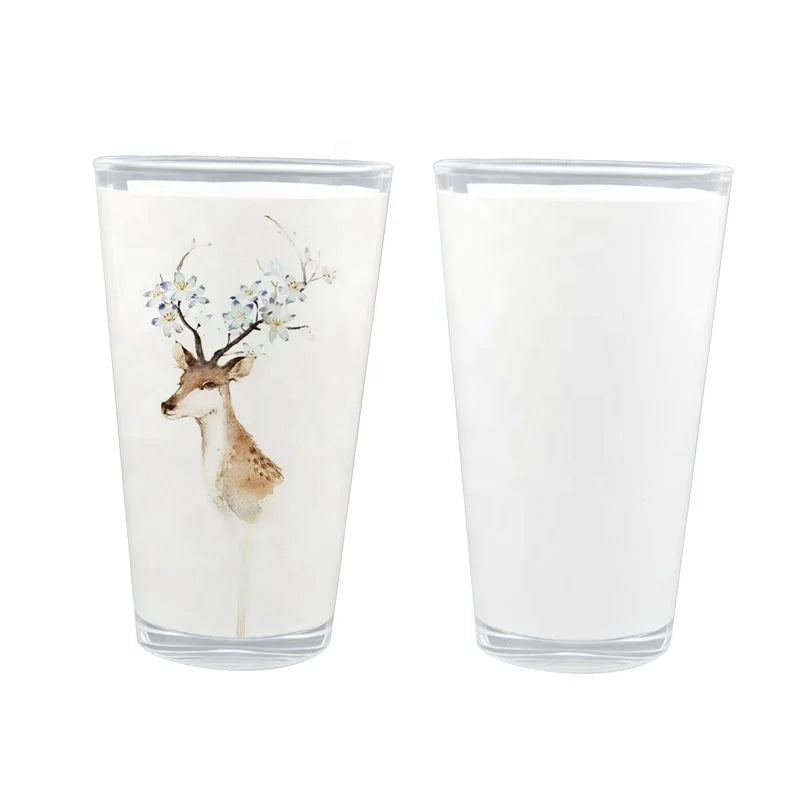 Personalized Logo Printable Glass Mug Sublimation Blank 1.5 oz Shot Glass