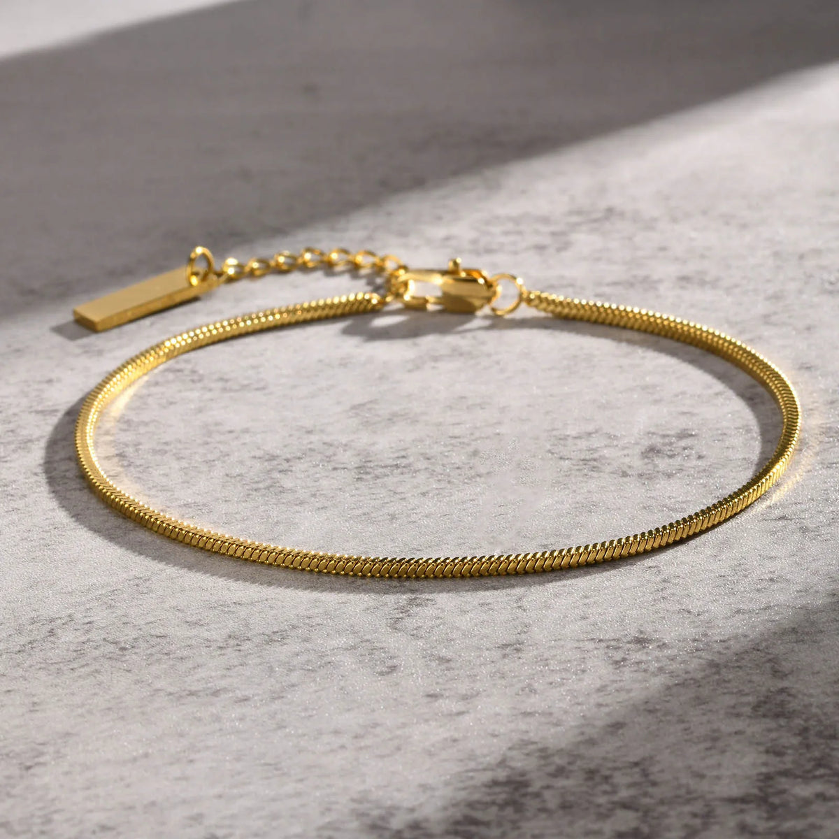 Hot Sale American New Trendy Snack Chain Bracelet Silver Gold Plated Snake Chain Charm Bracelet Women Personalized logo MegaBDM