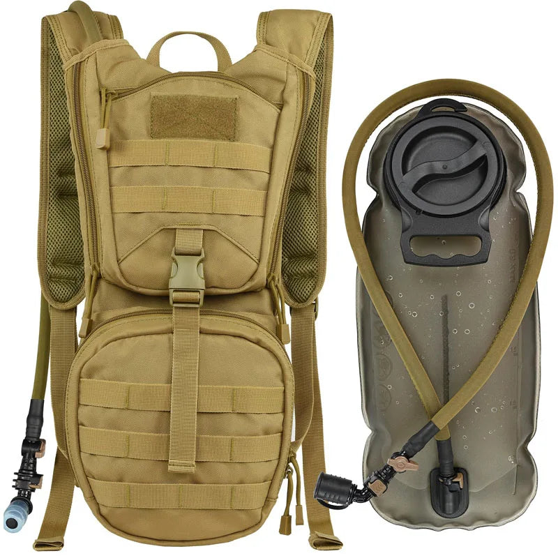 Best Camo Camouflage Tactical Hydration Pack Backpack with Molle and 3L Water Bladder