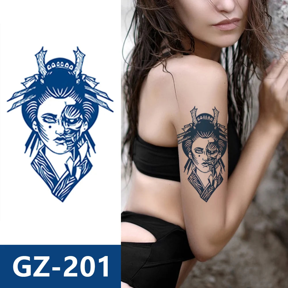 Juice Semi Permanent Premium Flower Arm Waterproof Long Lasting Tattoo Sticker