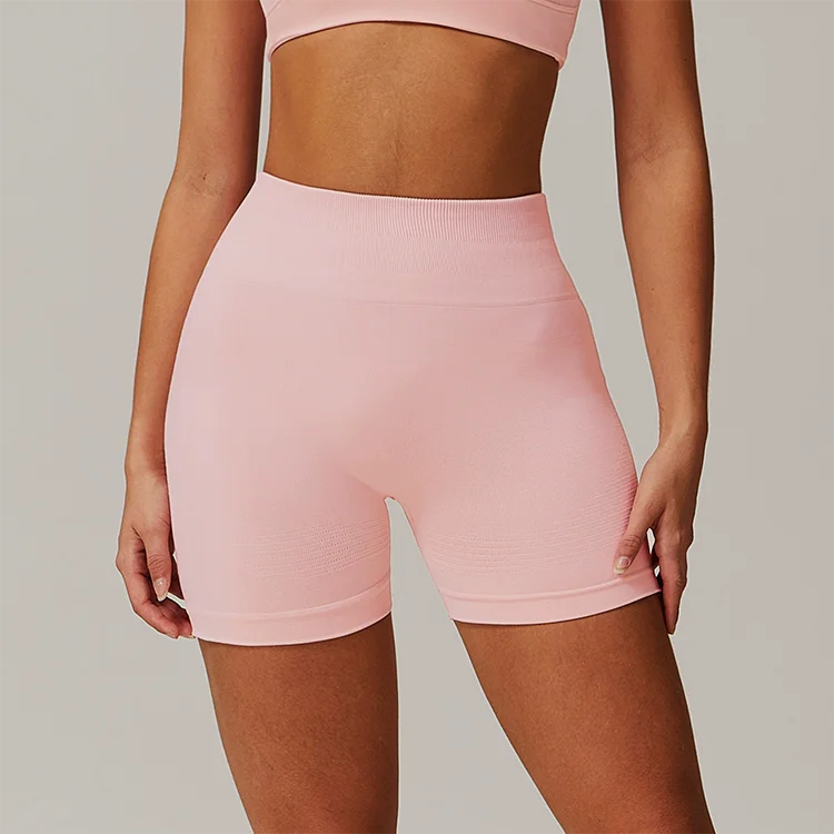 New Arrivals Seamless Women Summer Shorts Custom logo Scrunch Butt Workout Gym Yoga Shorts for Women
