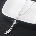 MECYLIFE Personalized Religious Jewelry Stainless Steel Arrow Muslims Pendant Necklace