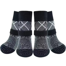 2024 New Arrival Pet Puppy Dog Socks Cotton Anti Slip Knitted Warm Shoes Sock Dog Skid