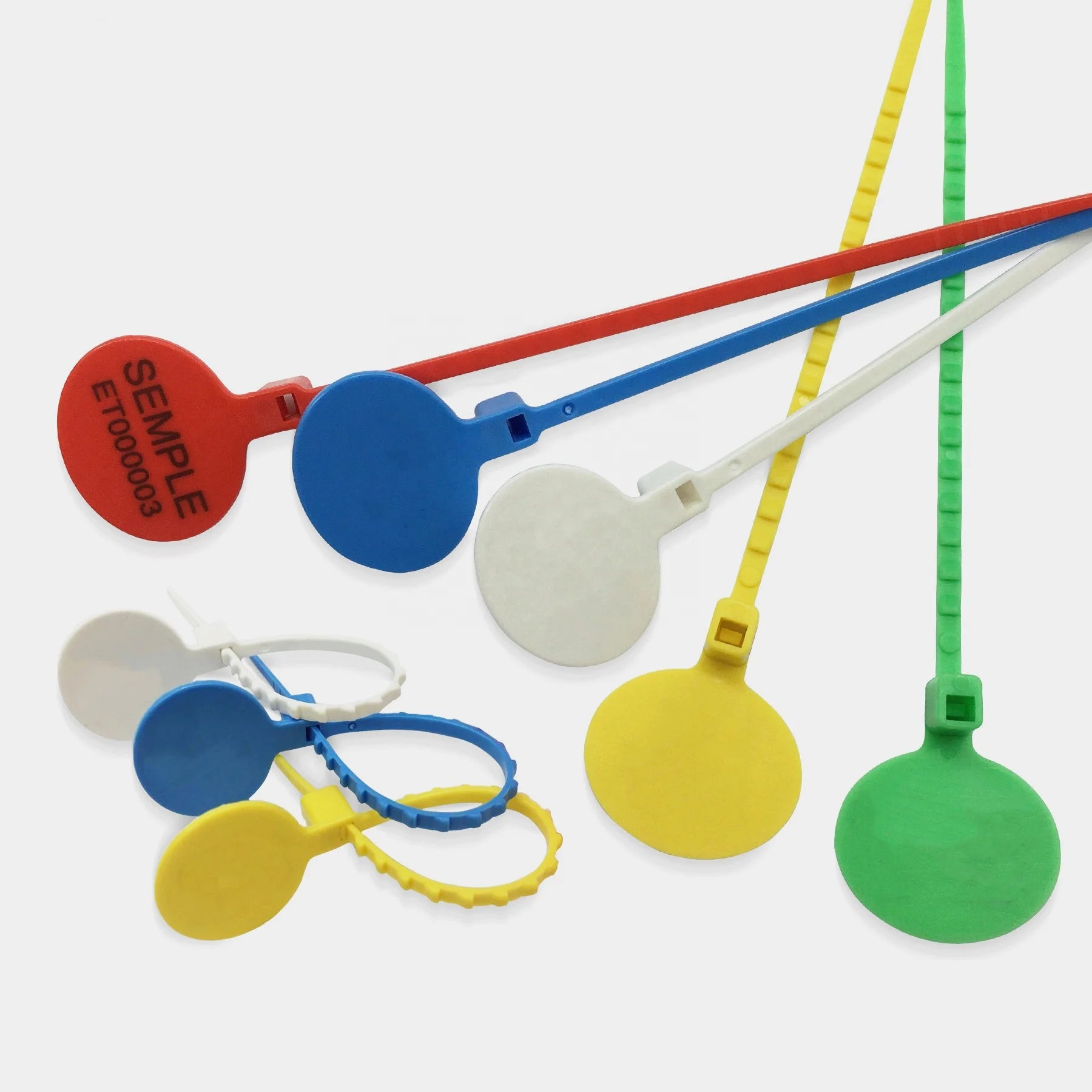 Hang Tag Wholesale Custom Brand Logo Disposable Security Plastic Padlock Seals for Safety