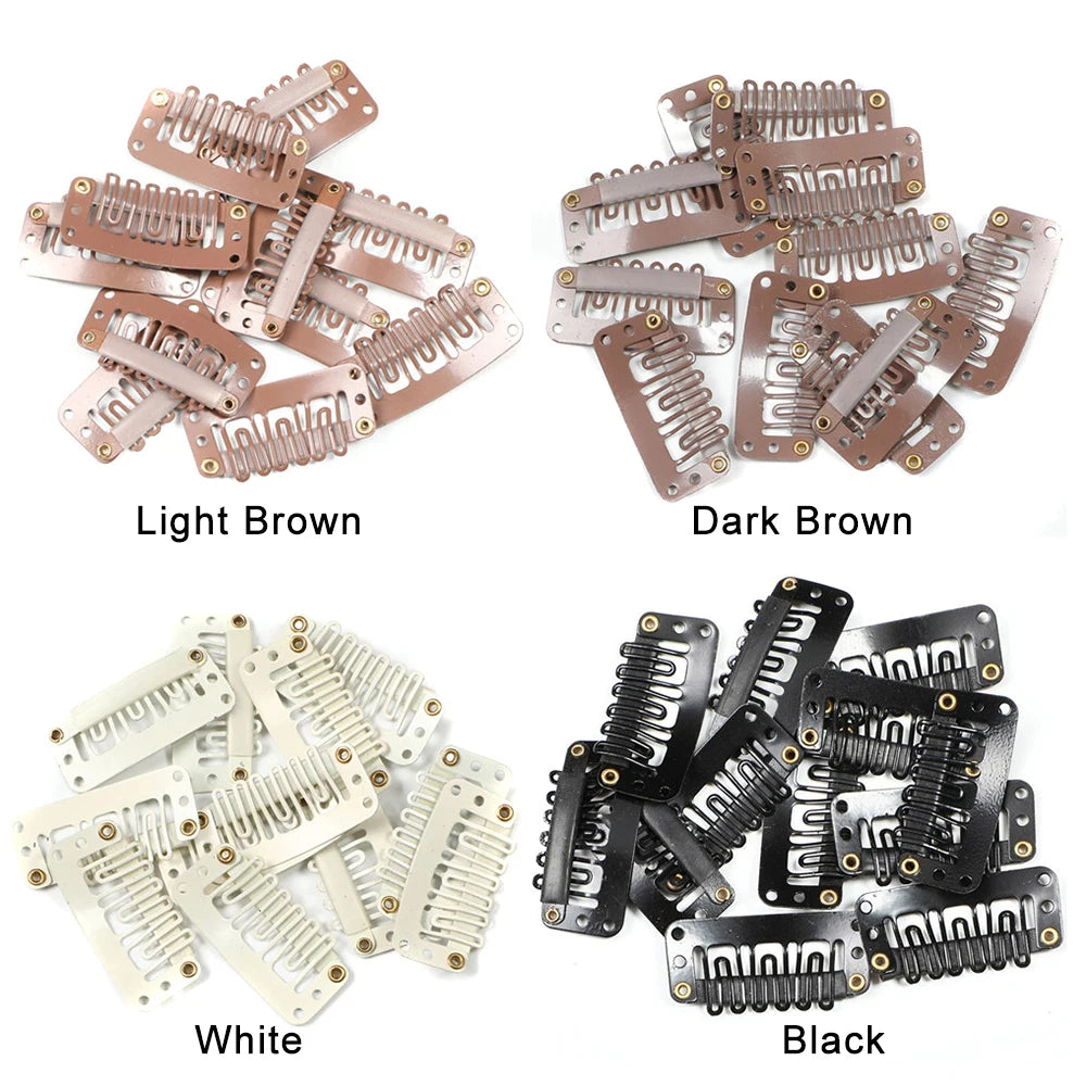 Leeons Stainless Steel Wholesale 100pcs Bag Kids BB Hair Clips for Wig Clip in Hair Extension