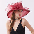 Cloche Church Fascinator Bride Dress Organza Europe and America Women Custom Image Mesh Party Wedding Hat