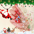 New Christmas DIY Nail Art Wraps 5D Relief Stereo Stickers Nail Decals for Finger False Nail Decoration