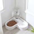 Dual Automatic Dog & Cat Food Drinker Pet Bowl Dispenser for Outdoor Travel Feeding