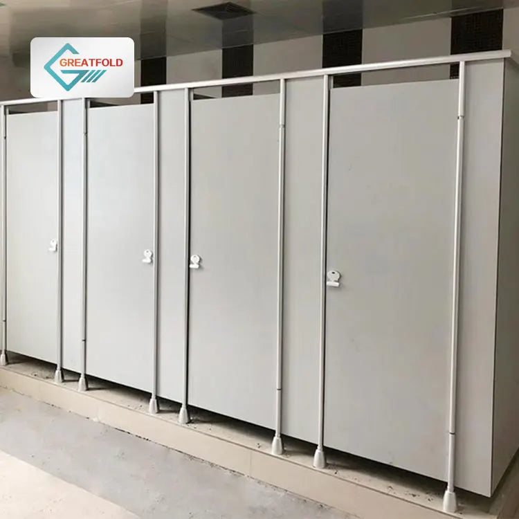 GreatFold Partition Hot Sale Modern Design Waterproof Public Hotel Bathroom Toilet Cubicle Board Zinc Alloy 12mm/18mm 3-Year