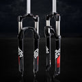 High-Strength Aluminum Alloy Mountain Bike Fork with Disk Brake 105mm Travel Spring Fork for 26/27.5/29 Inch Bicycles