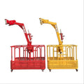 360 Rotating Crane Gondola Cradle Suspended Platform Steel Wire Rope Hanging Basket for Man Working
