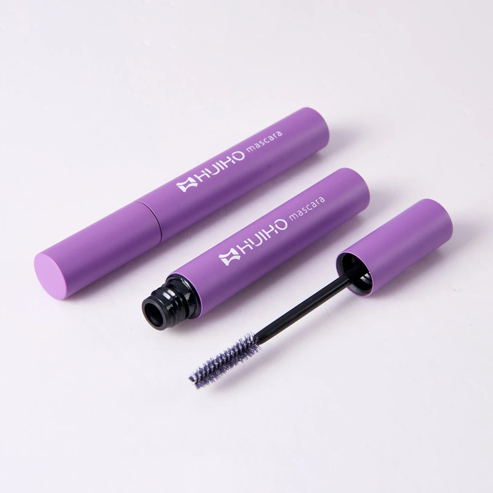 HUIHO Factory Wholesale 6ml Purple Custom Logo Mascara Case Cosmetic Packaging Container Empty Aluminum Mascara Tubes With Brush
