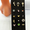18K Gold Plated Body Piercing Jewelry for Women Stainless Steel Nose Piercings Nose Piercings