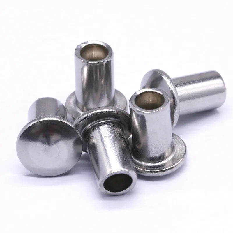 Factory Sale Stainless Steel Round Head Semi Tubular Rivets Fastening Hardware for Teapot Door Window Industry