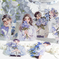 30-Pack Flowery Years Series Flower Characters Handbook Decorative Material Stickers