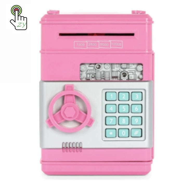 Hot Sale  Auto Scroll Paper Banknote Money Boxes ATM Machine Cash Box Electronic Piggy Bank for Kids