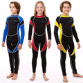Wetsuits Scuba Diving Suit Girls Boys Swimwear Quick Dry Long Sleeve One Piece Swimsuit Neoprene Swimming Costume Kids Wetsuit