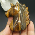 Huiying Yellow Tiger Eye Gemstone Healing Carving Crafts Unicorn for Gift