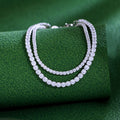 Fashion 925 Sterling Silver Chain Tennis Bracelet 3mm CZ Ladies Adjustable Sterling Silver Bracelets for Women Men