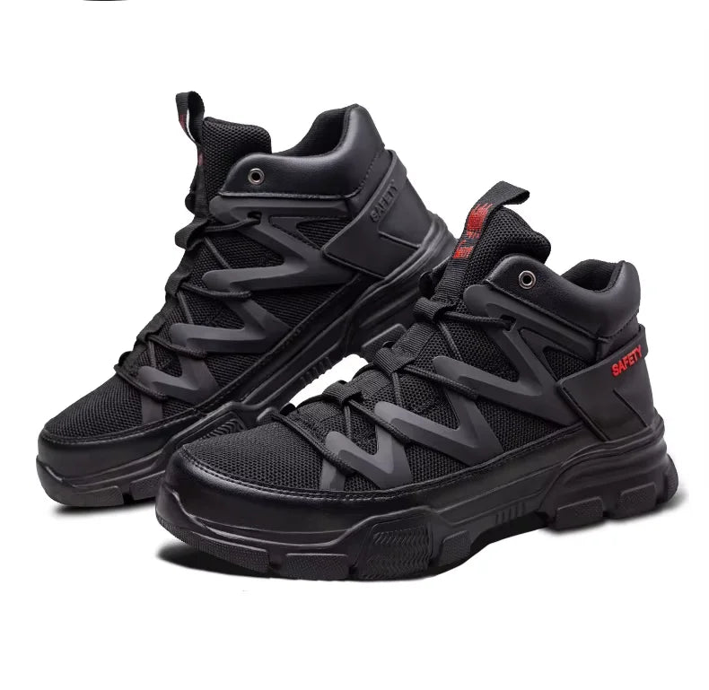 Short Bootie Breathable Footwear Safety Shoes Fashion Work Shoes Industrial Security Shoes