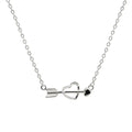 Sterling Silver Fashion Jewelry Pendent love Heart with Arrow Necklace Dainty 18k Gold Heart 925 Silver Jewelry Necklaces