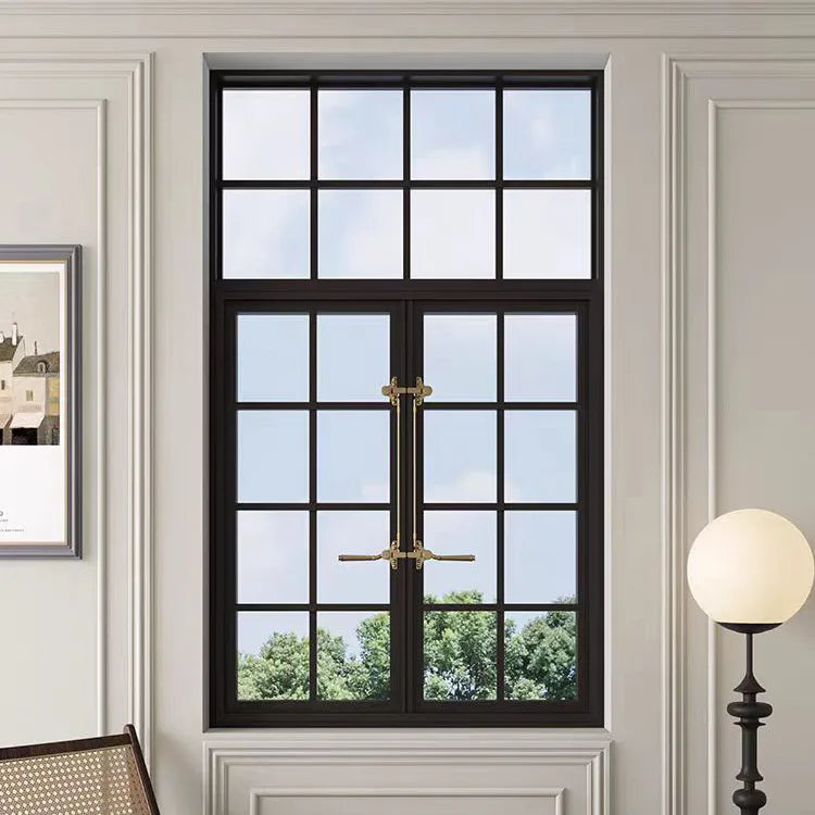 Modern Design Sliding Horizontal Windproof Aluminum Alloy Casement Windows with Stainless Steel Screen Netting
