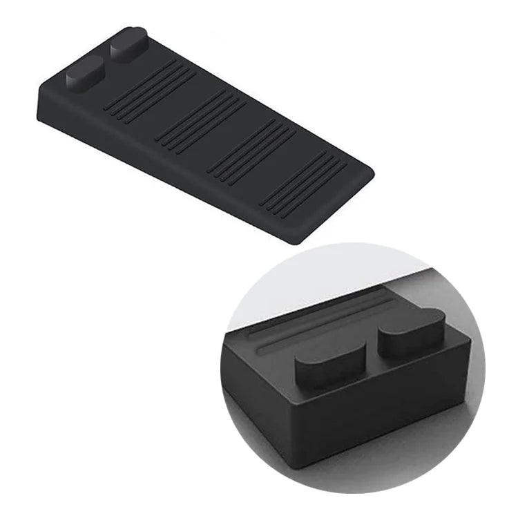 Hot Sale Stackable Rubber Modern Design High Quality Black Door Stopper & Blocker