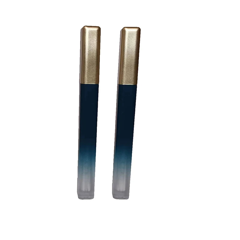 Wholesale 10ML Square Luxury Lip Balm Plastic Tube Custom Rose Gold Lipstick Tube Printing Lipstick Tube For Cosmetic Packaging